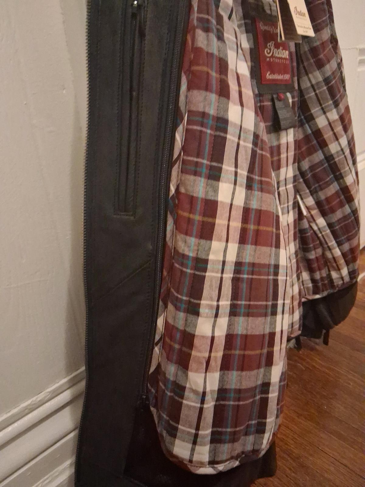 Womans Indian Motorcycle Leather JacketLG removable liner - Bradford, Pennsylvania - FleaMarketBay