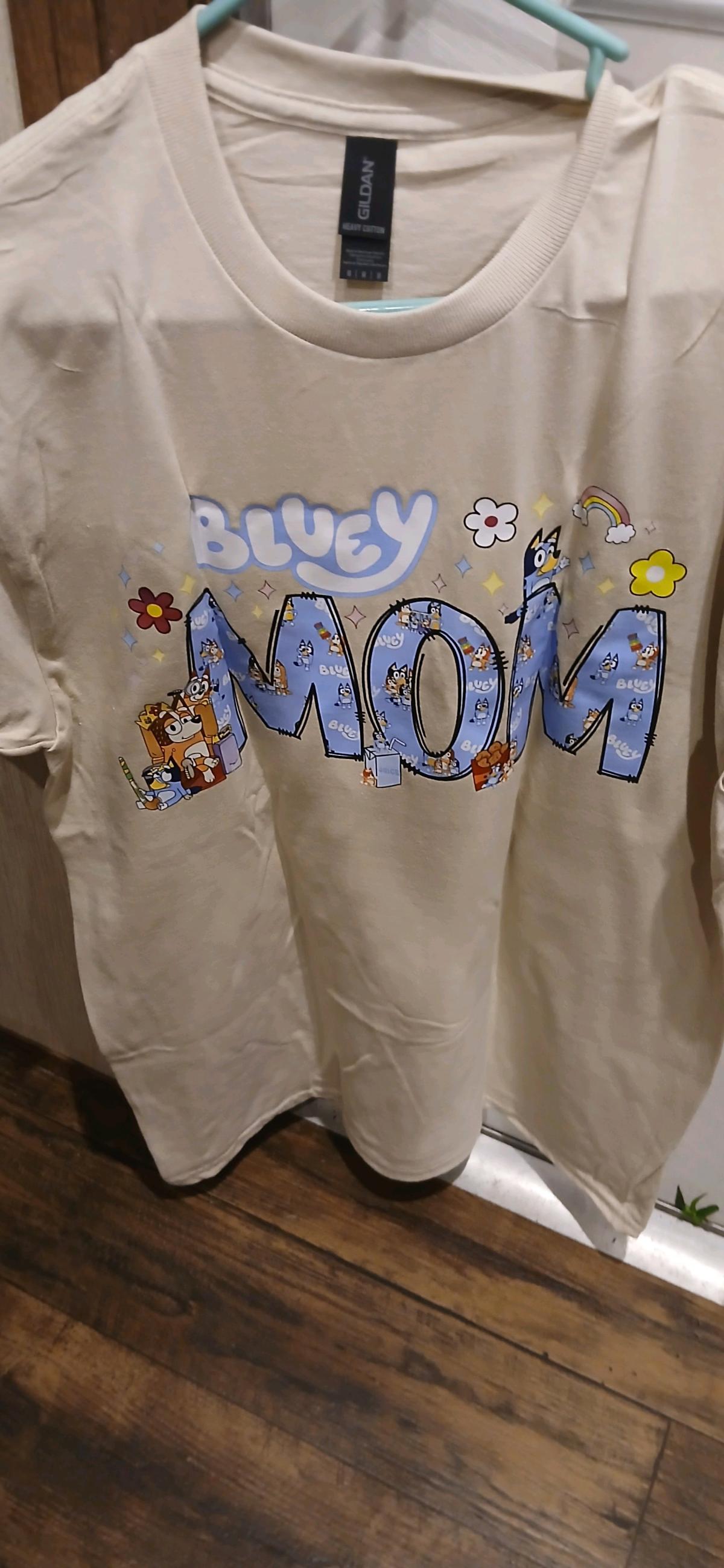 bluey mom tshirt - Angie, Louisiana - FleaMarketBay