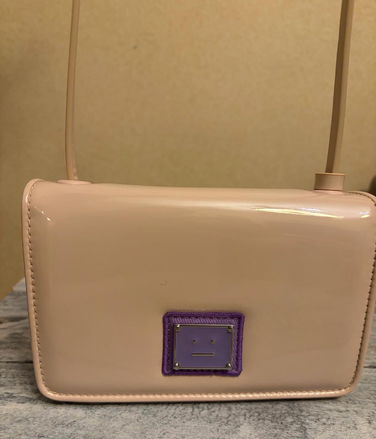 acn studios plaque face shoulder bag