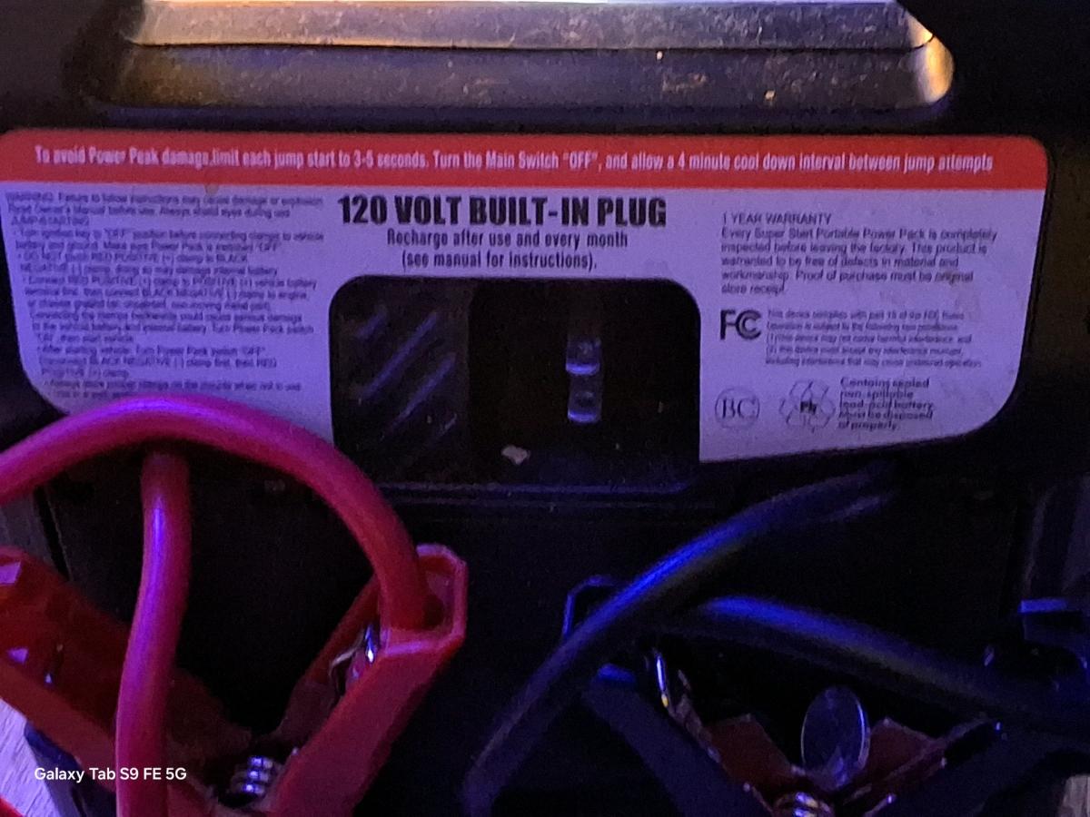 750 amp power battery jumperer New from OReileys Super brand - Vancouver, Washington - FleaMarketBay