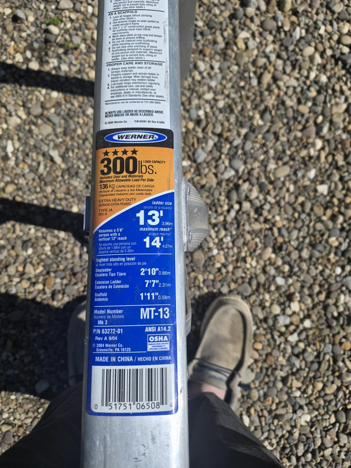 werner 5 position ladder - Columbus, Ohio - FleaMarketBay