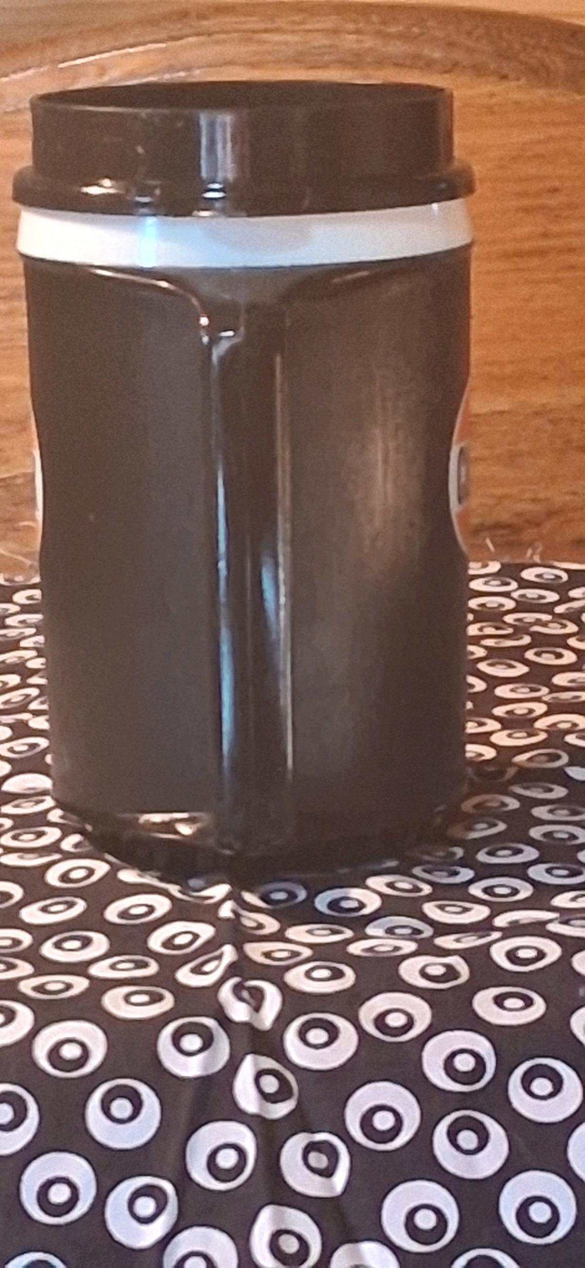 Vintage Clark Insulated Aladdin Plastic Travel Mug BlackOran - Marshfield, Wisconsin - FleaMarketBay