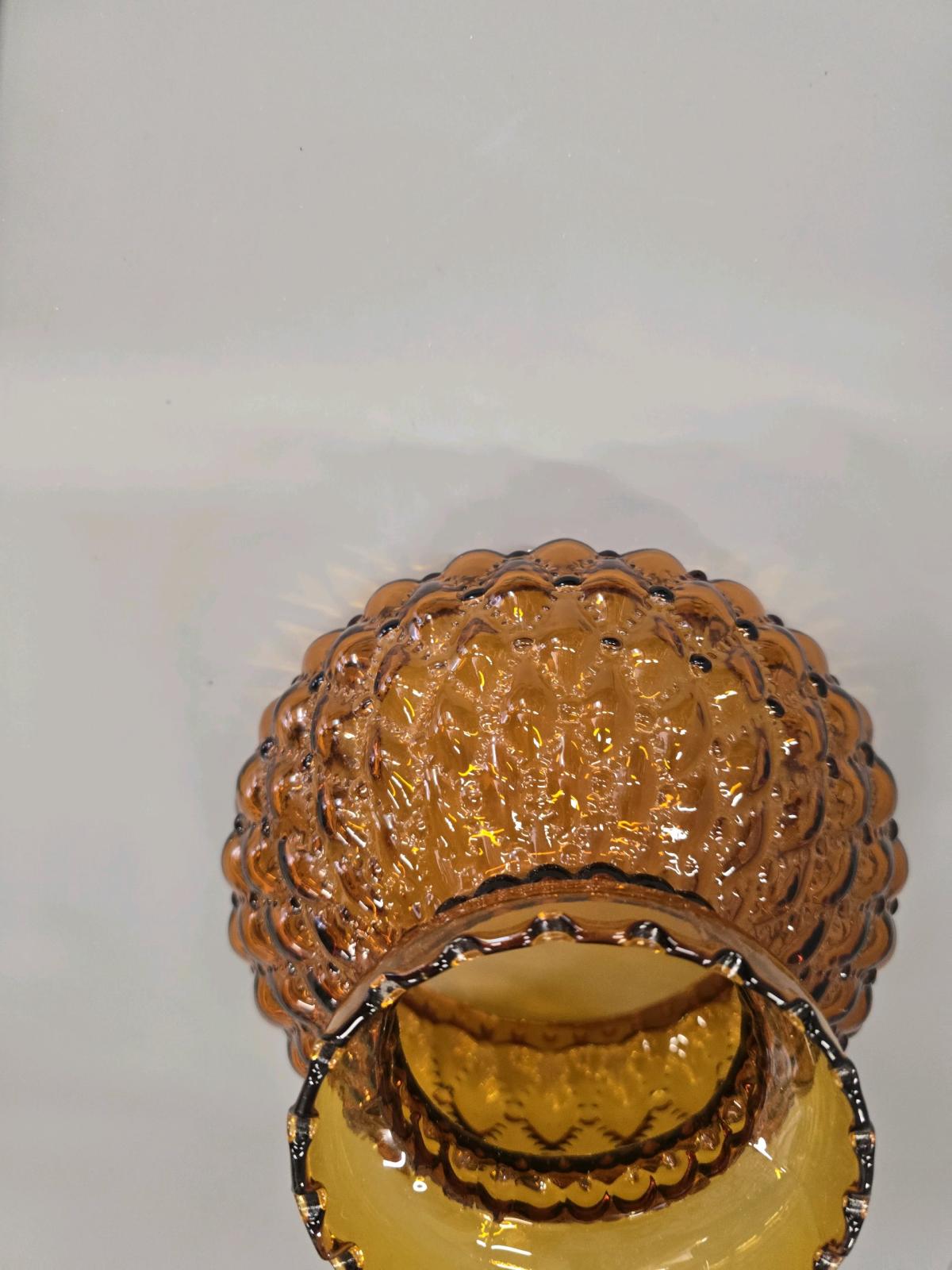 vintage Amber glass lamp shade - Cookeville, Tennessee - FleaMarketBay