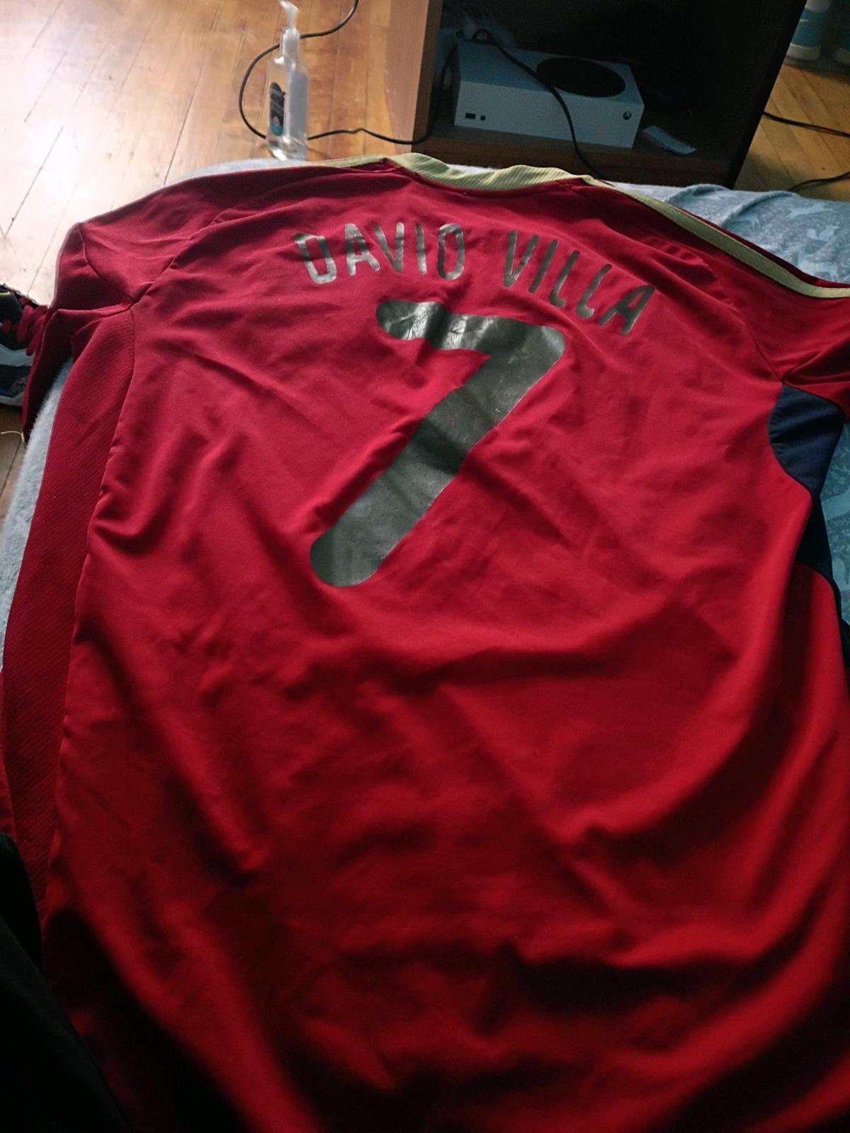 spain David villa jersey adidas