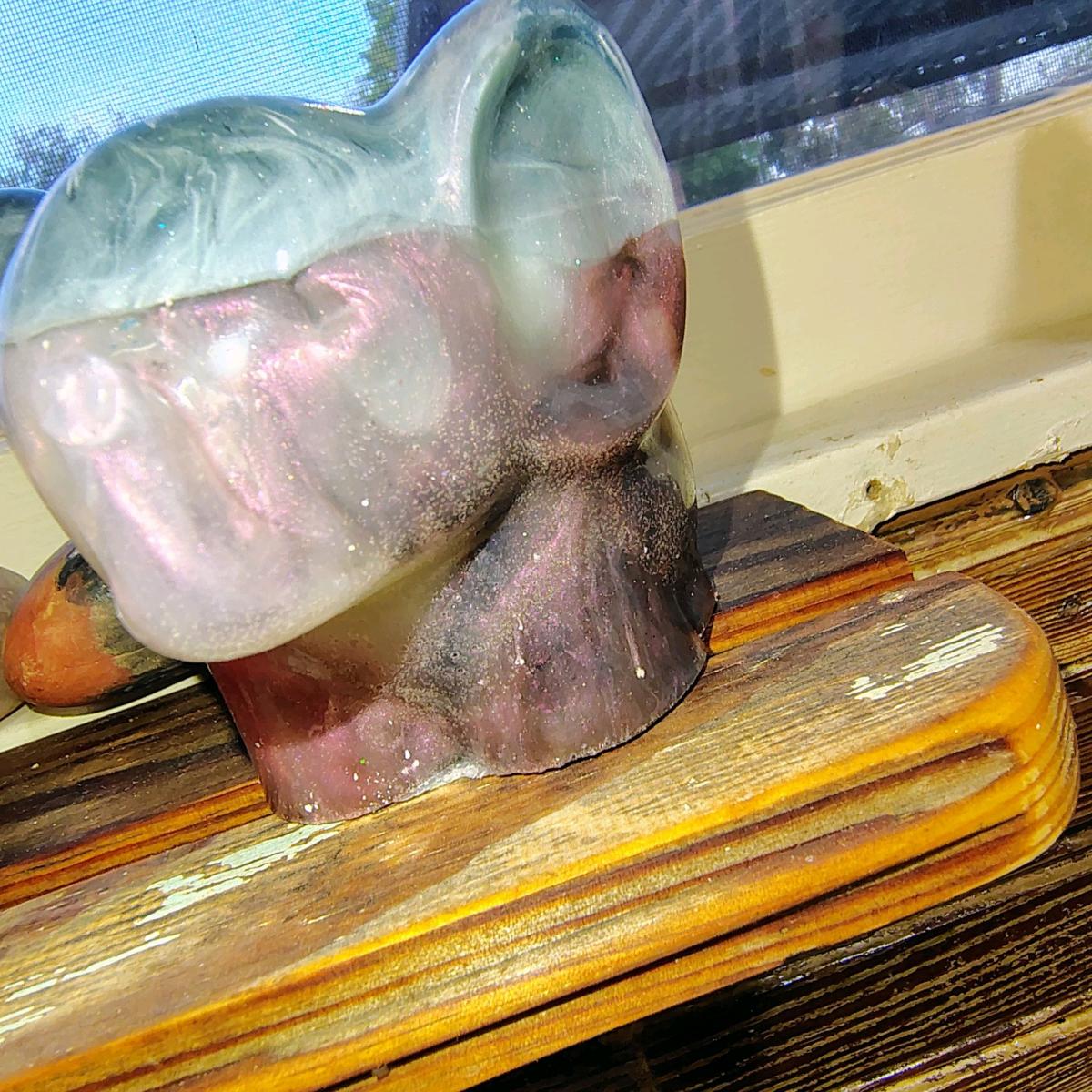 small succulent planter red white and blue elephant handmade - Cleburne, Texas - FleaMarketBay