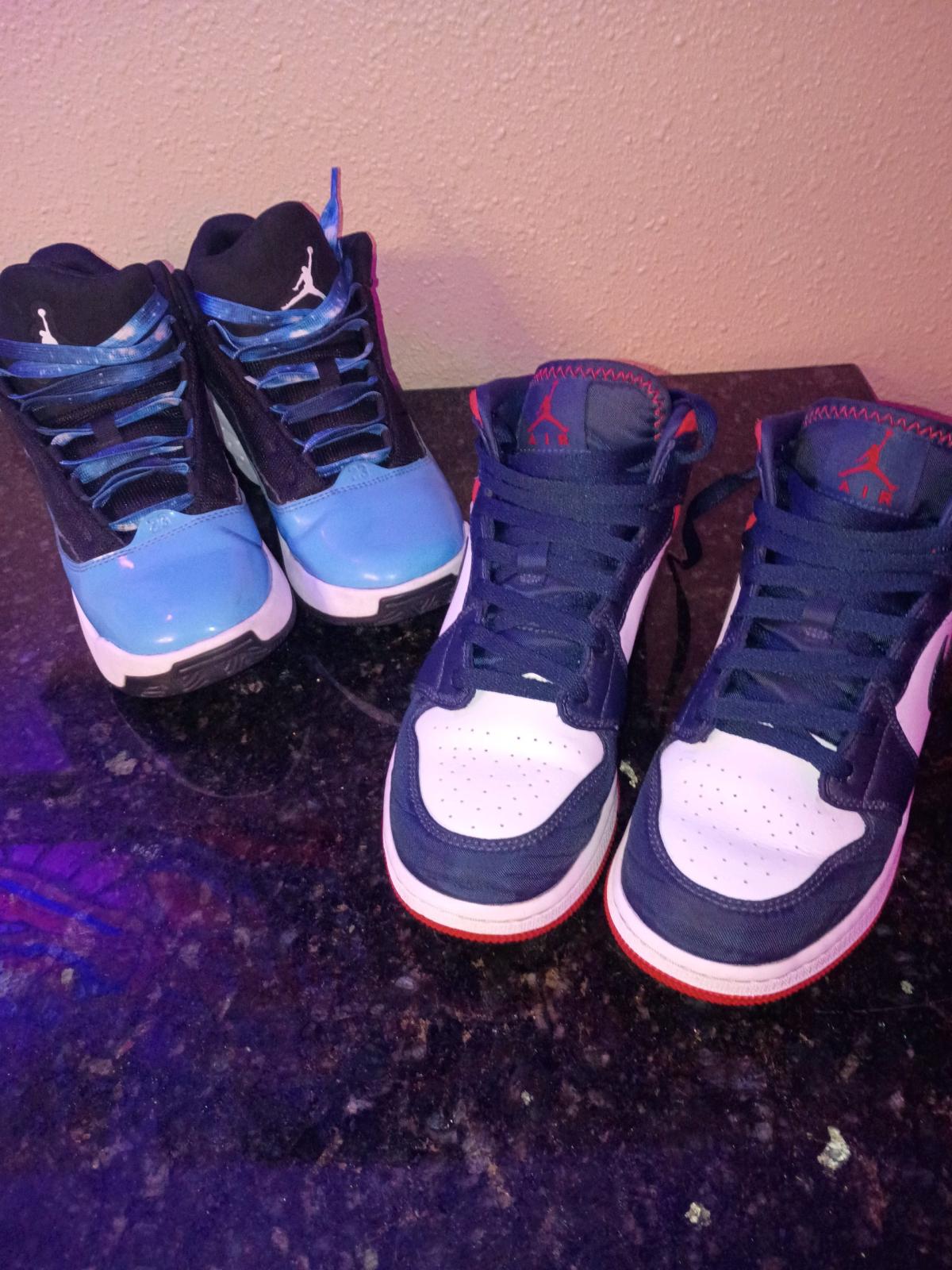 size 6 5Y and 7Y jordans