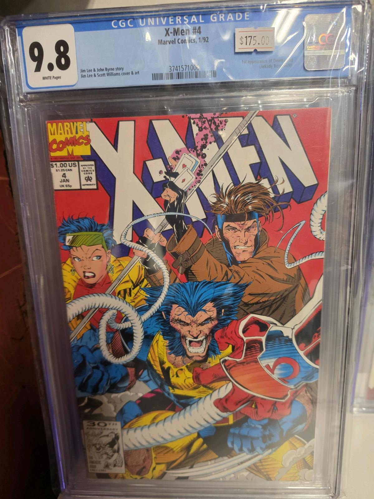 XMen 4 CGC 98 White Pages Marvel Comics 1992 - Akin, Illinois - FleaMarketBay
