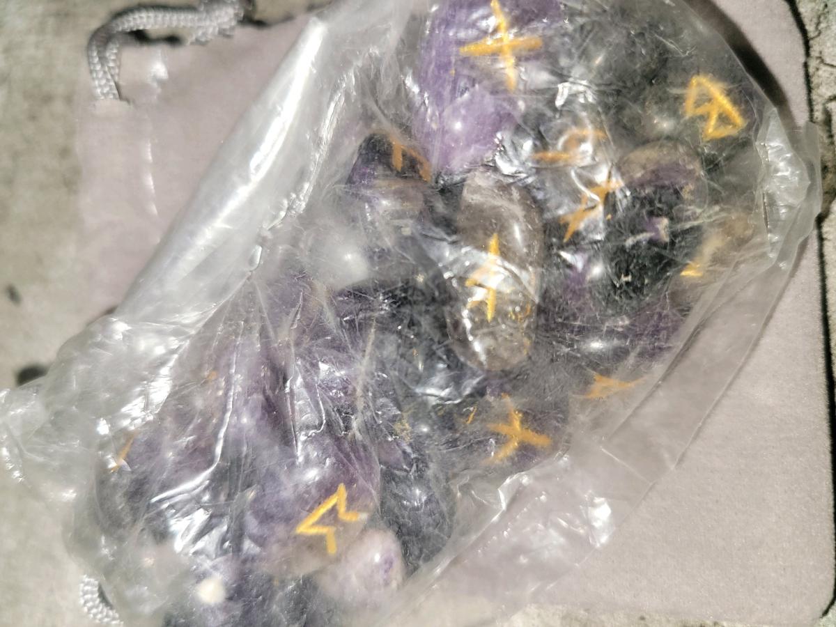 Amethyst Rune Stone Set - Seattle, Washington - FleaMarketBay