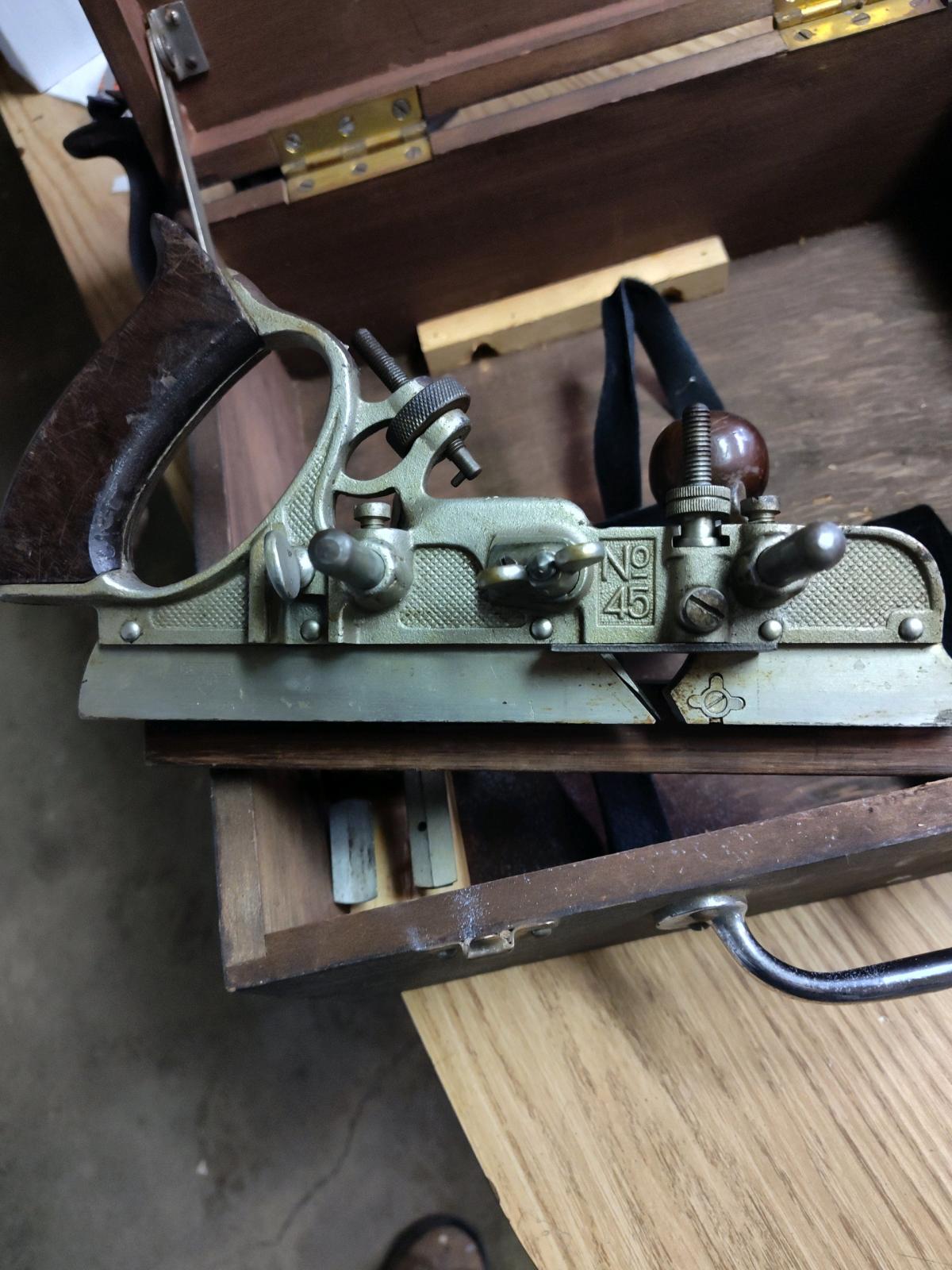 Stanley number 45 planer with tool cutters - Vineland, New Jersey - FleaMarketBay
