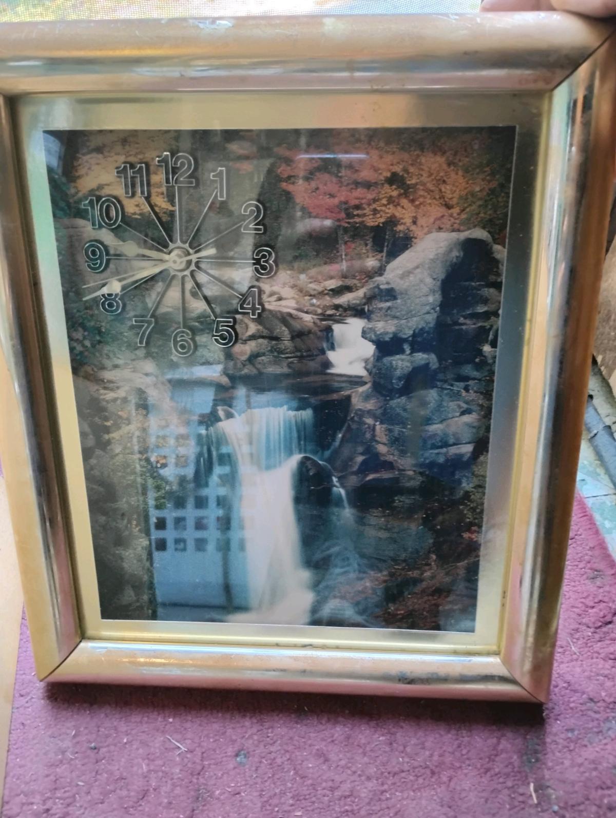 A Vintage Waterfall Clock Wall Mount - Swansea, South Carolina - FleaMarketBay