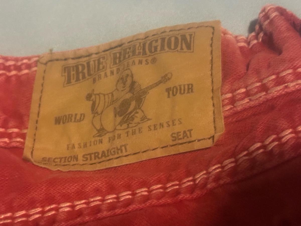 True Religion men red jeans size 28 - Garden Grove, California - FleaMarketBay