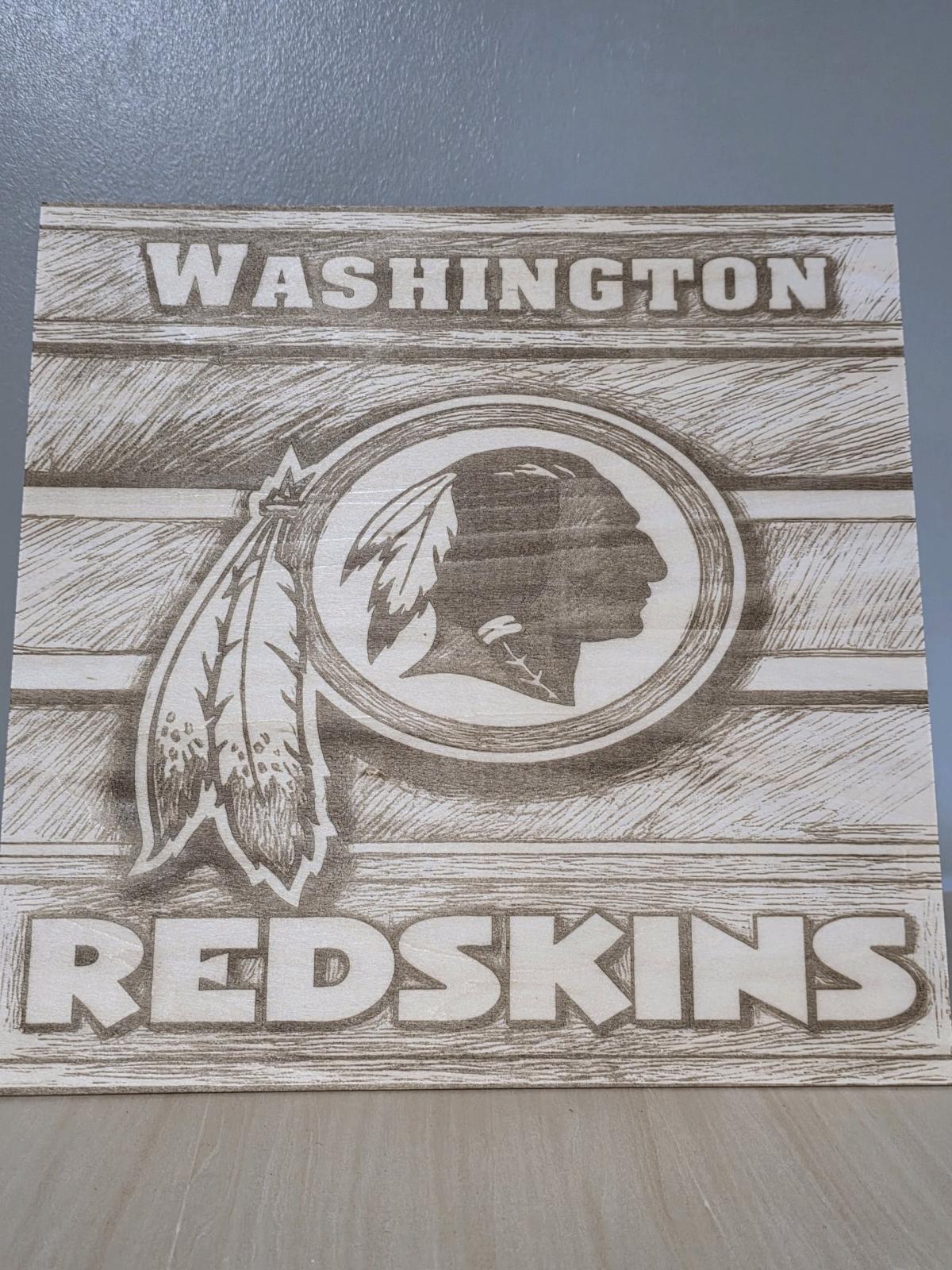 Washington RedSkins laser engraving - Aiken, South Carolina - FleaMarketBay