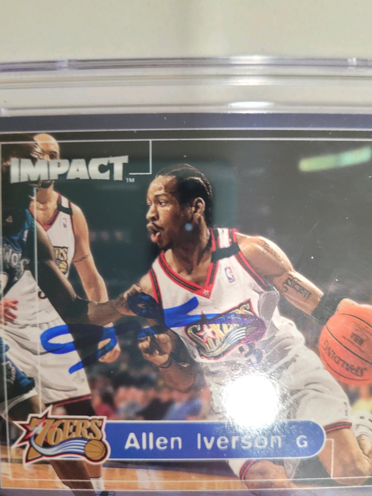 Autographed Allen Iverson Card 1999 - Bethlehem, Pennsylvania - FleaMarketBay
