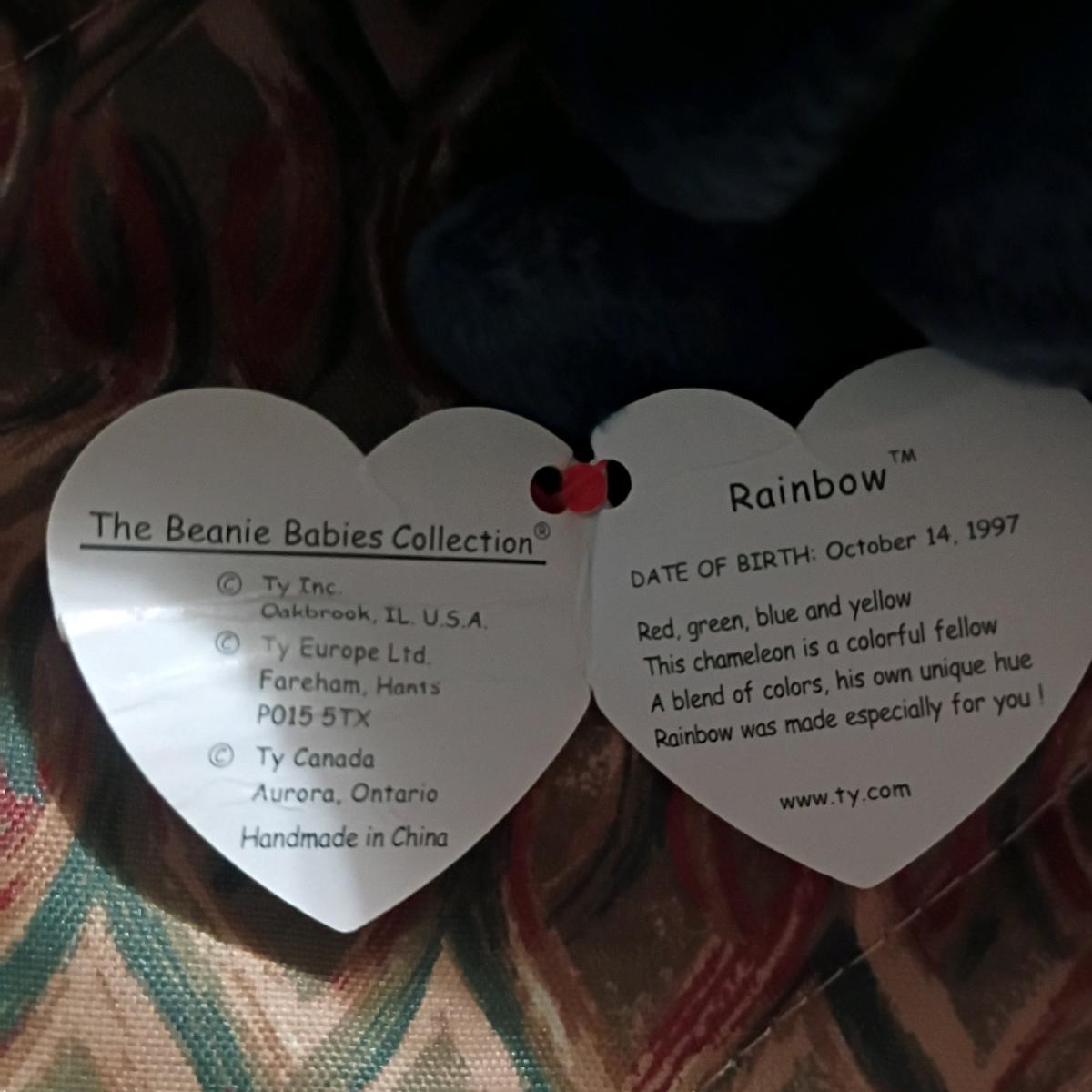 ty beanie babie name rainbow - Summerville, Georgia - FleaMarketBay