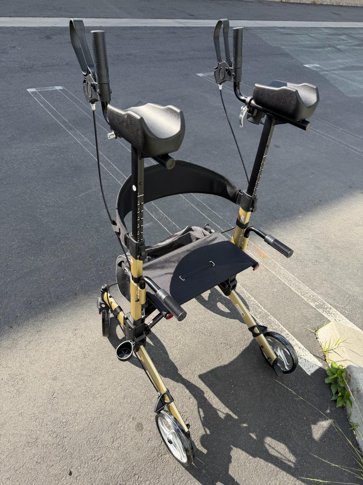 ELENKER Upright Walker Stand Up Folding Rollator Walker with - El Monte, California - FleaMarketBay