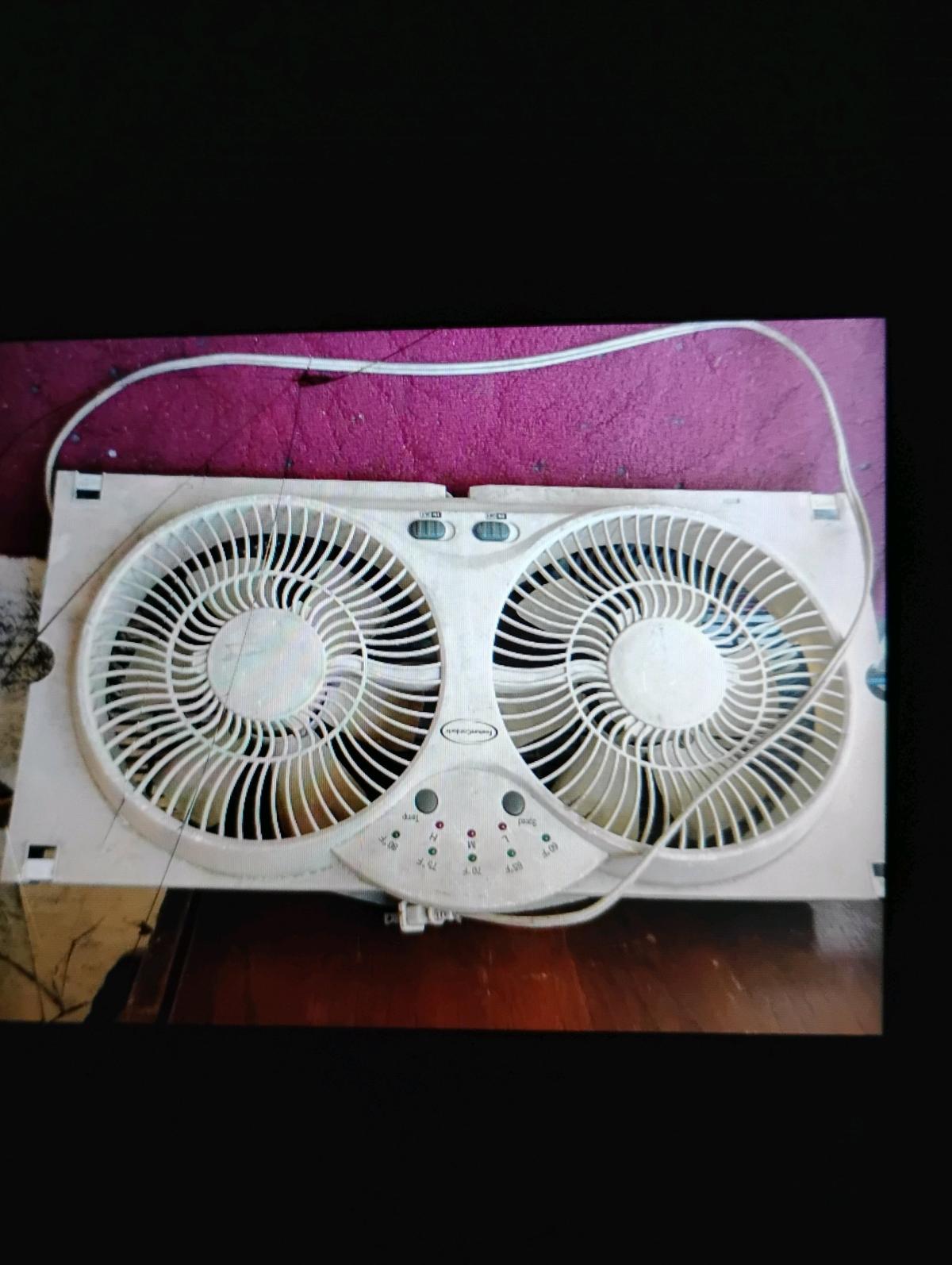 A White Double Window Fan - Swansea, South Carolina - FleaMarketBay