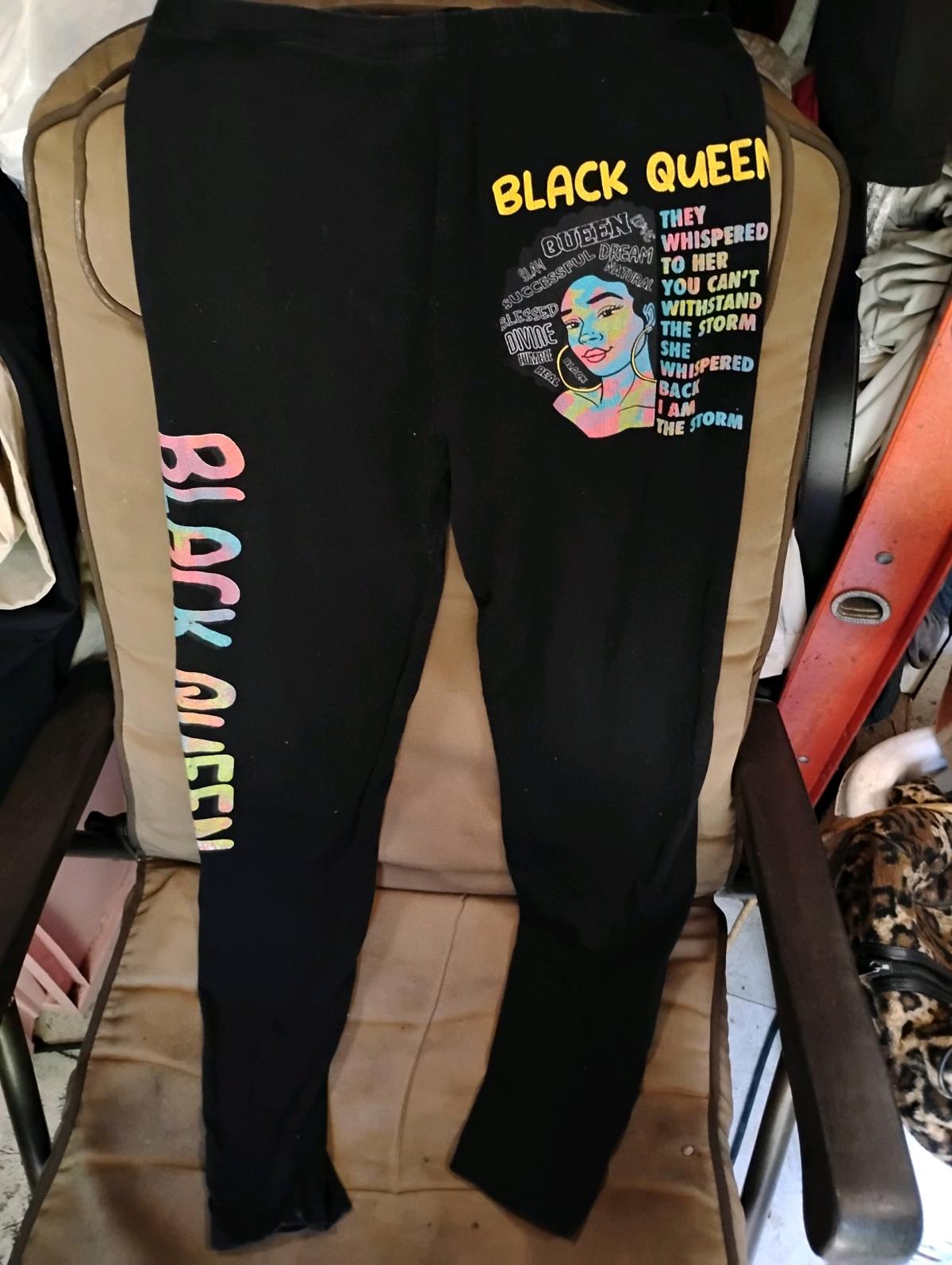 A Sexy Womans Pair Of Tighter Black Queen Pants - Swansea, South Carolina - FleaMarketBay