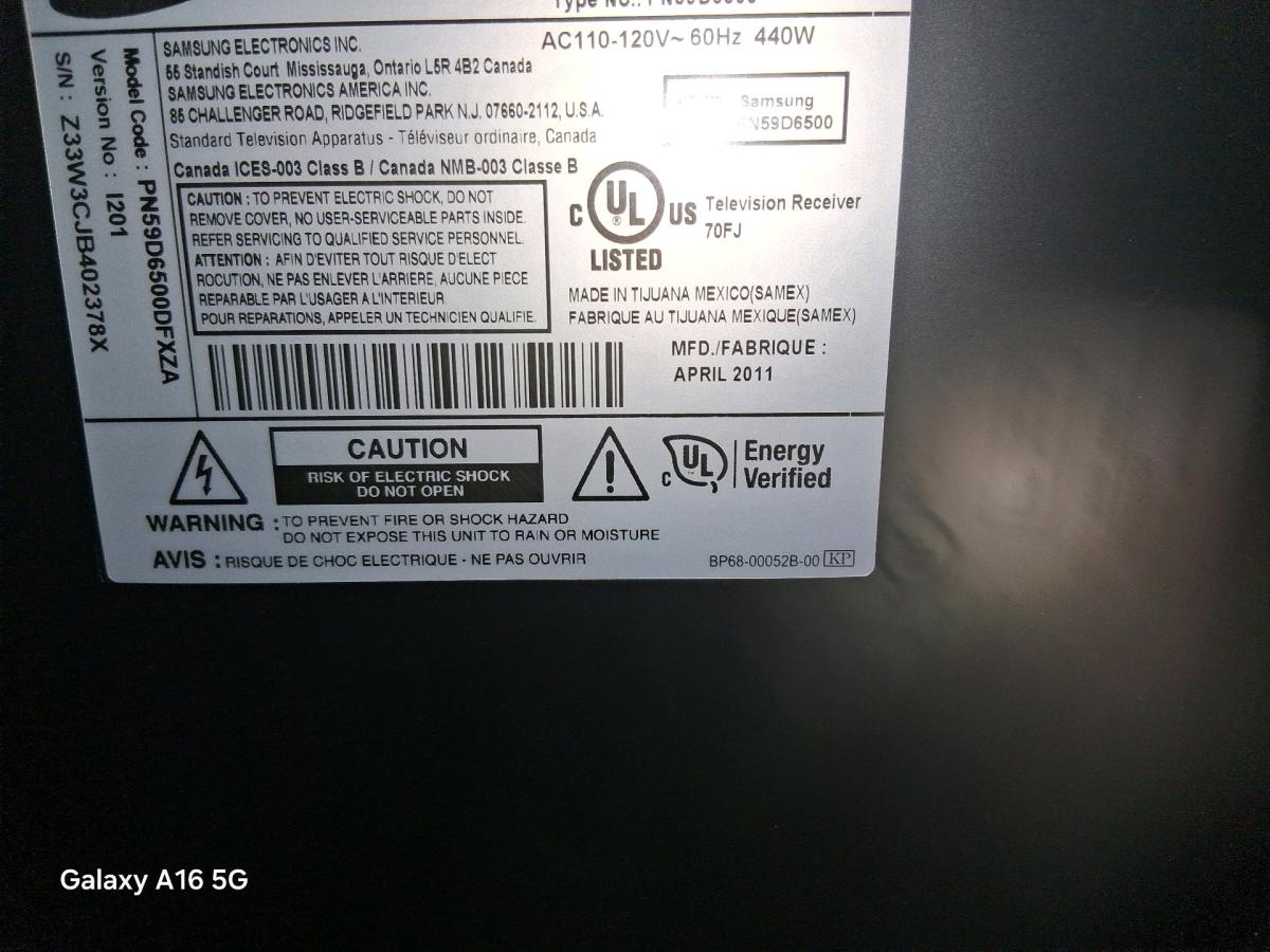 55 plasma 3d Samsung tv 300 or best offer - Pensacola, Florida - FleaMarketBay