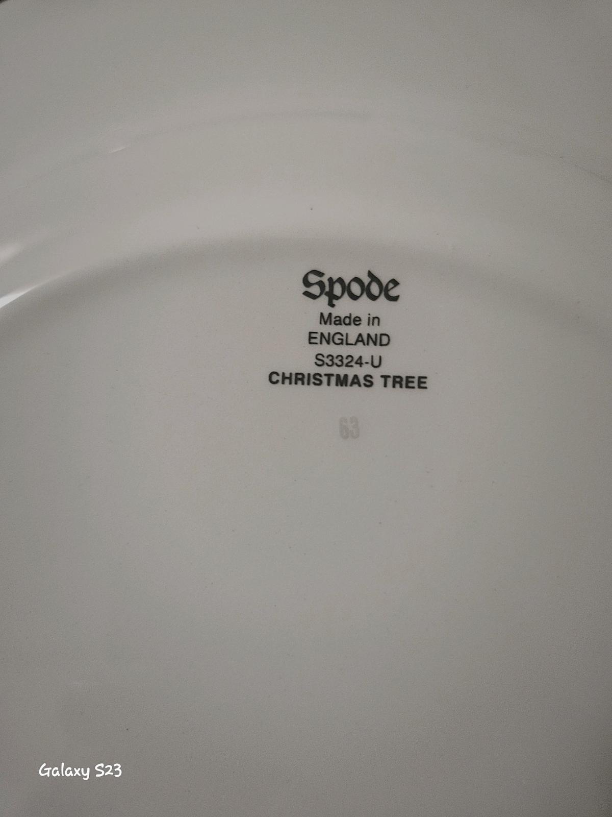 Set of 12 Vintage Spode Christmas Tree Dinner Plates - Johnson, Kansas - FleaMarketBay