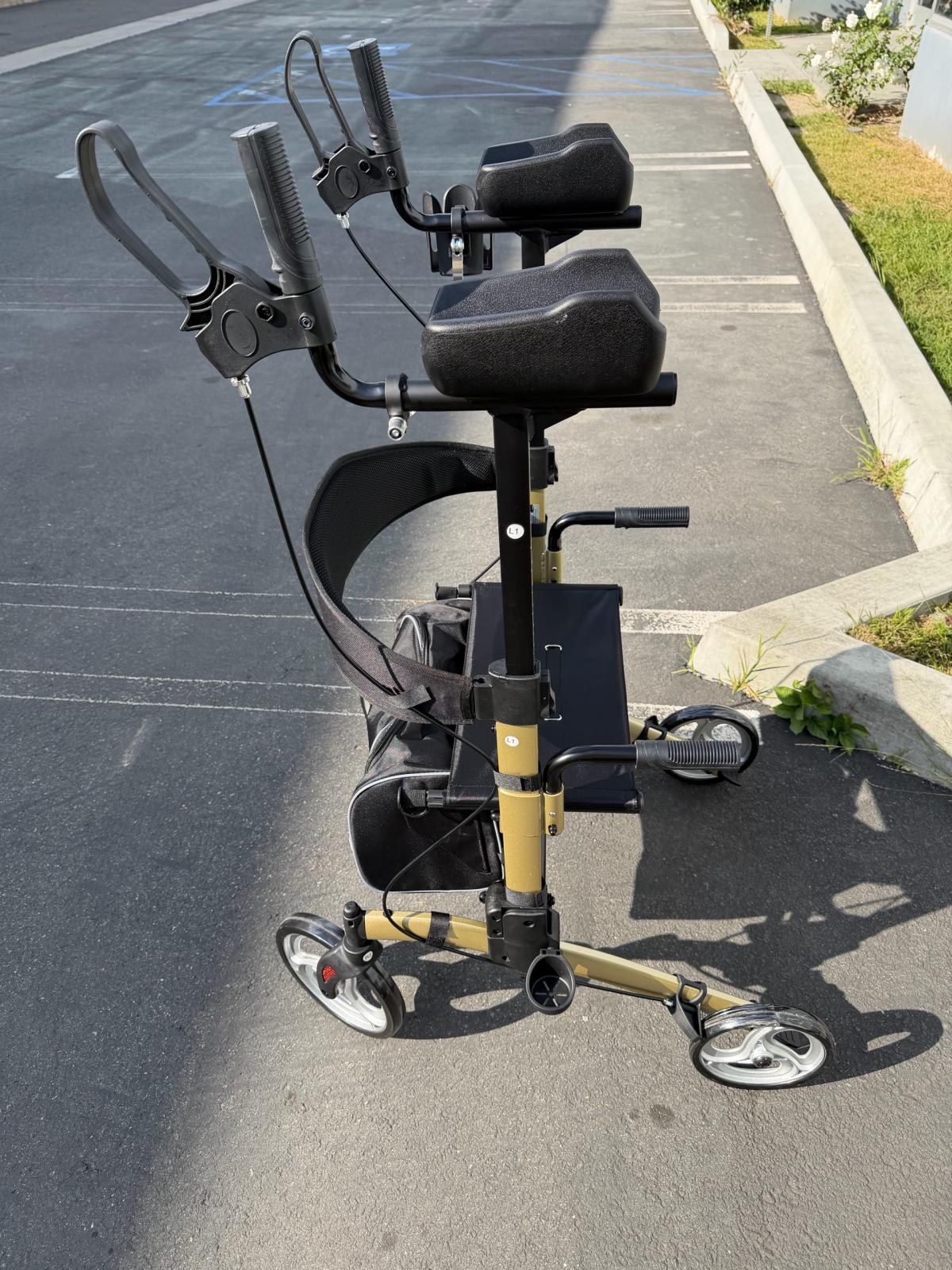 ELENKER Upright Walker Stand Up Folding Rollator Walker with - El Monte, California - FleaMarketBay