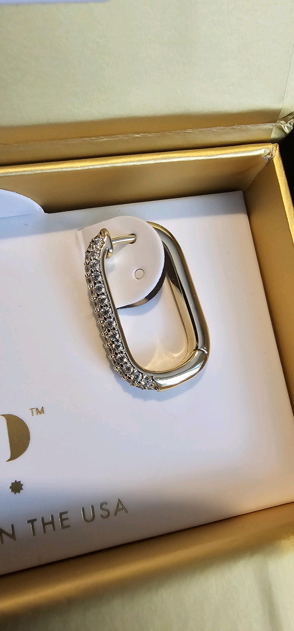 Lemon Cubic Zirconia Reversible Hoops - Moncks Corner, South Carolina - FleaMarketBay