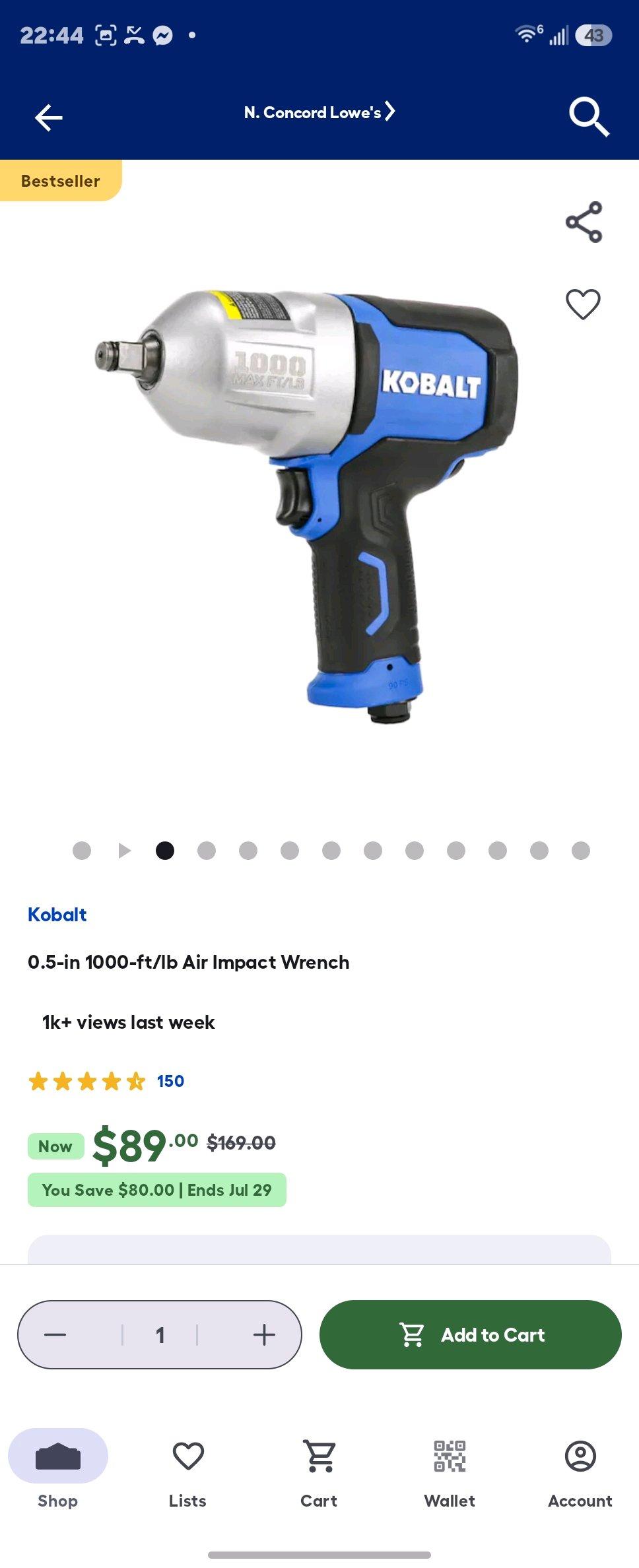 Kobalt used power tools - Kannapolis, North Carolina - FleaMarketBay