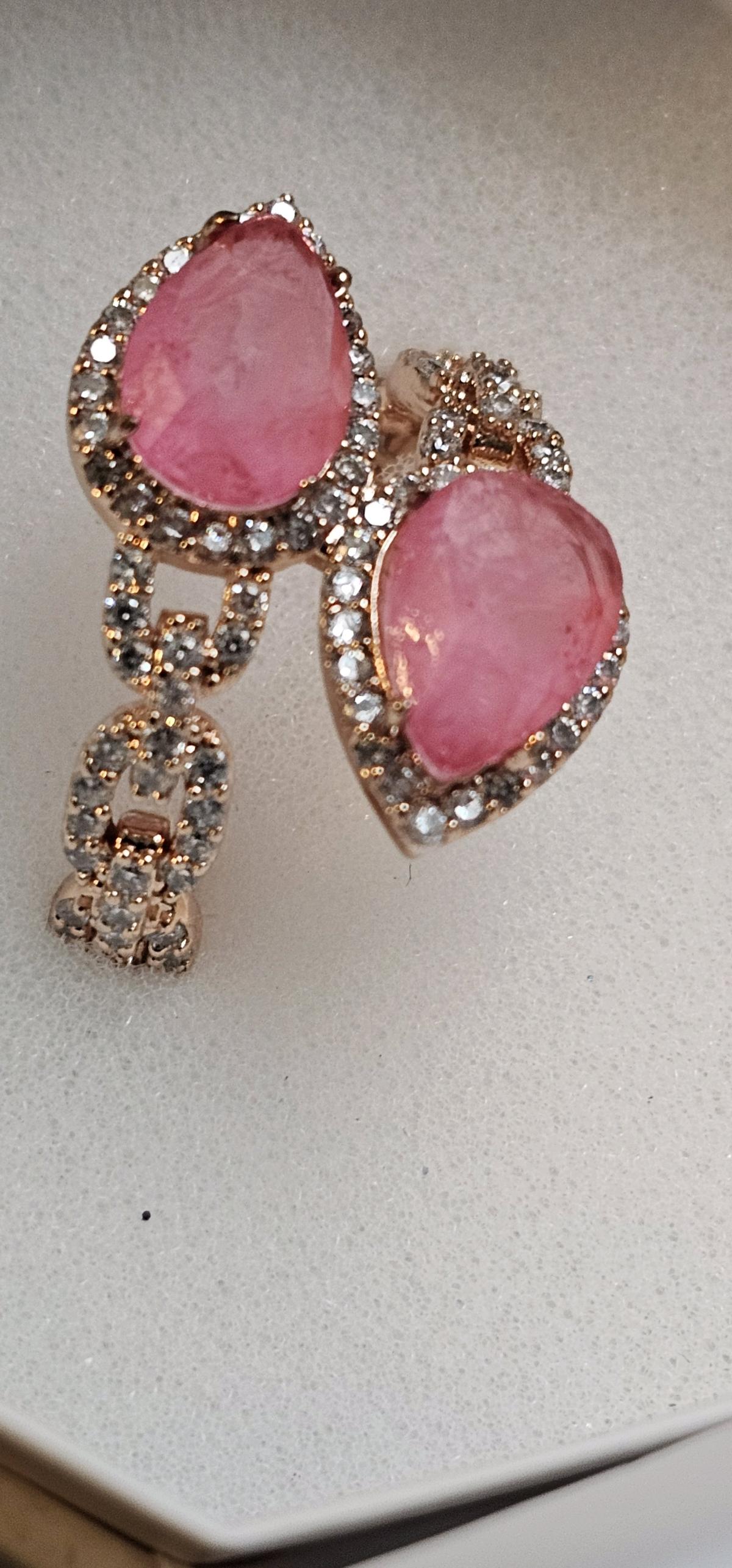 Lab Created  Pink Topaz size 7 Resort Wear Ring - Moncks Corner, South Carolina - FleaMarketBay