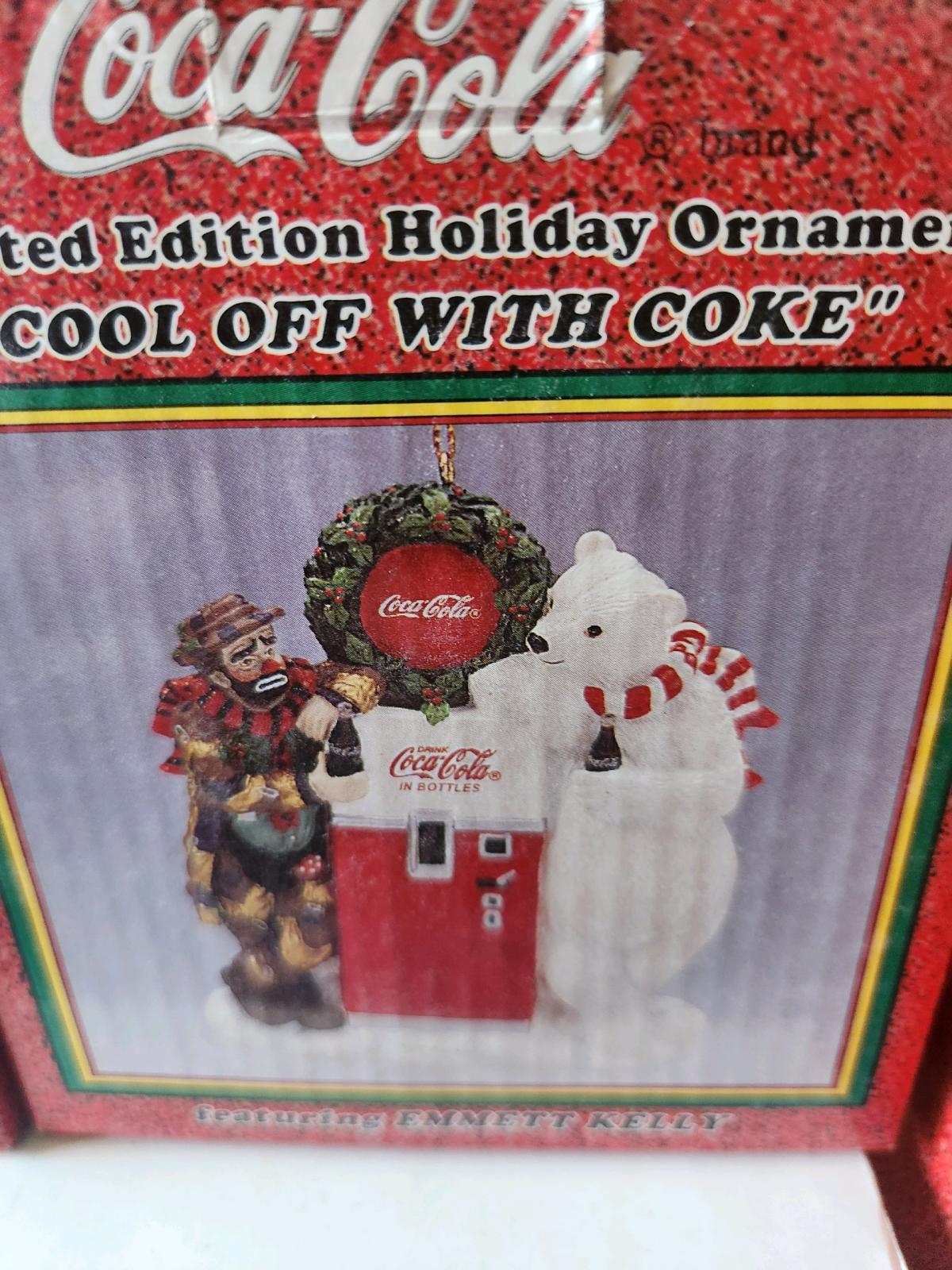 coca cola ornaments with Emmett Kelly - Altoona, Pennsylvania - FleaMarketBay