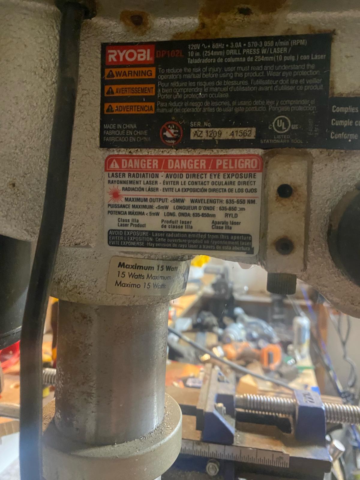 Ryobi drill press XY vice and punch - Kennedale, Texas - FleaMarketBay