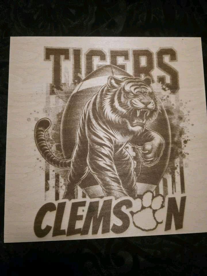 Clemson Tigers Laser Engraving - Columbia, South Carolina - FleaMarketBay