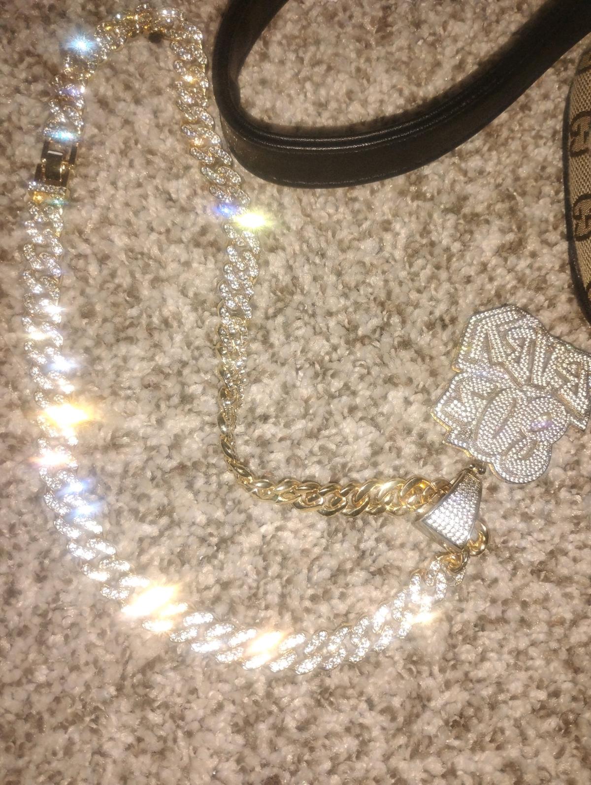 80s Baby Iced Out Cuban Chain - Buford, Georgia - FleaMarketBay