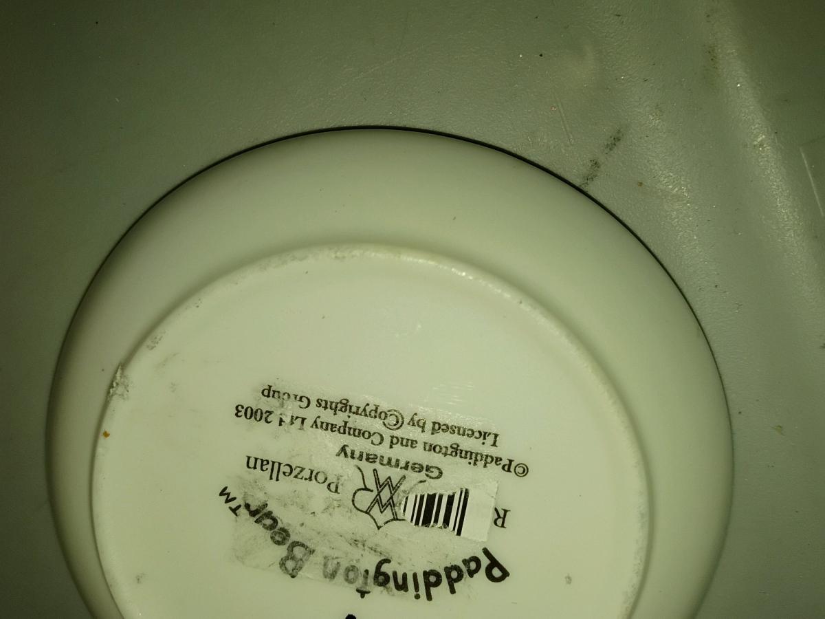 Paddington Bear plate - Madison, Indiana - FleaMarketBay