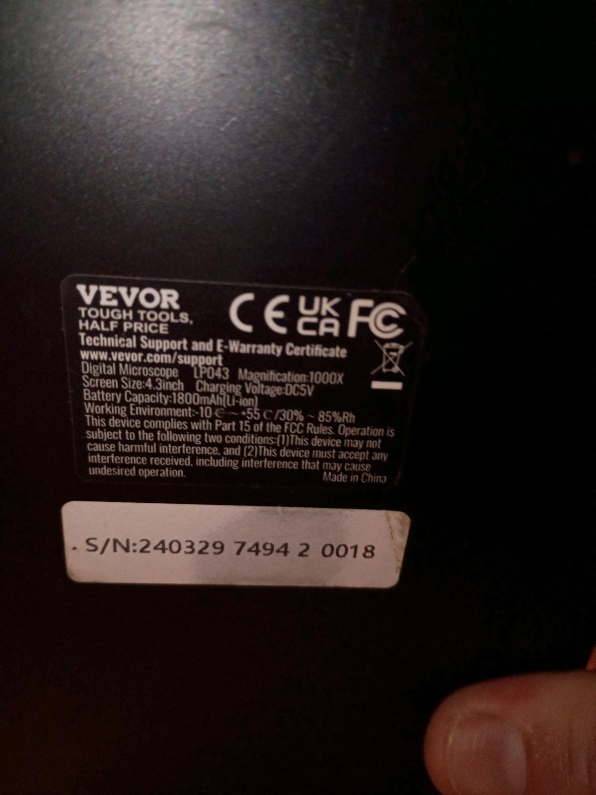 vevor 4 point 3 in microscope - Tomah, Wisconsin - FleaMarketBay