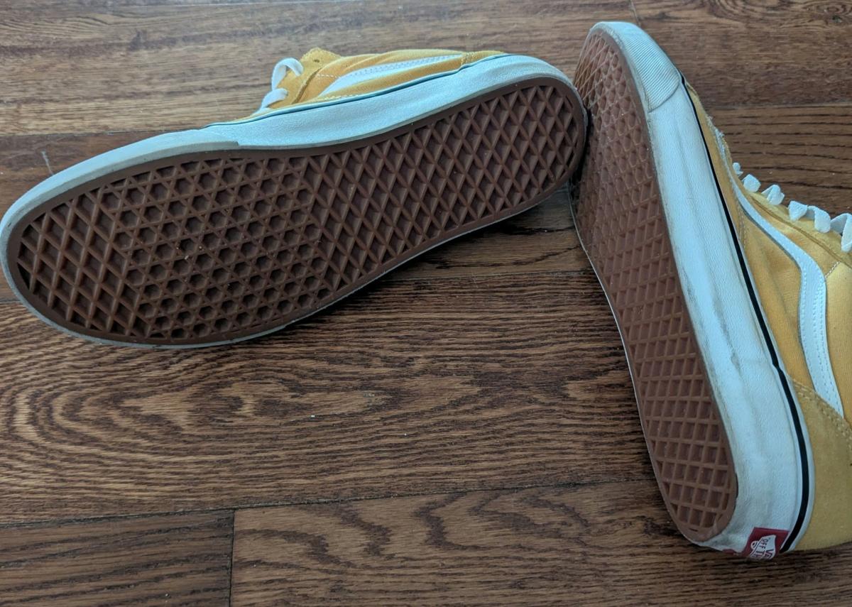 Vans Old Skool Suede Yellow Sneakers US Mens 11 5 - Northfield, New Jersey - FleaMarketBay