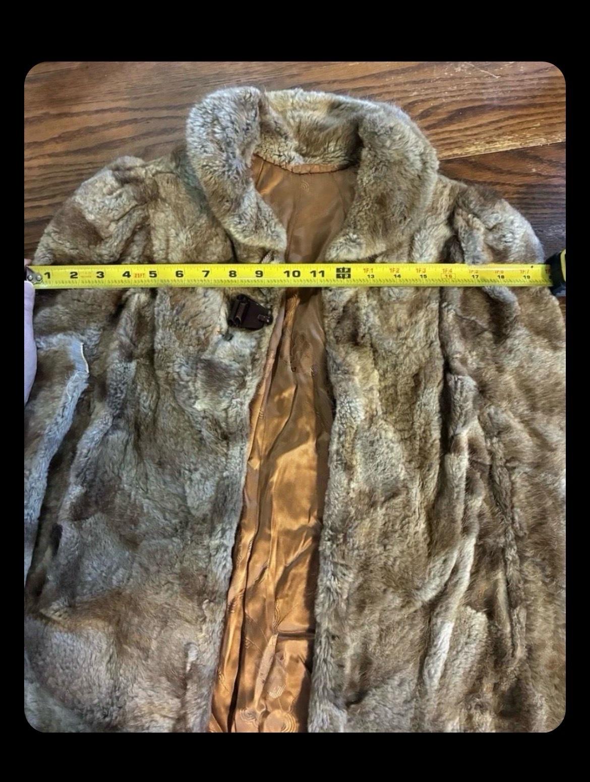 Vintages REAL FUR Rabbit Shawl Cape with arm Holes and hook - Portland, Oregon - FleaMarketBay