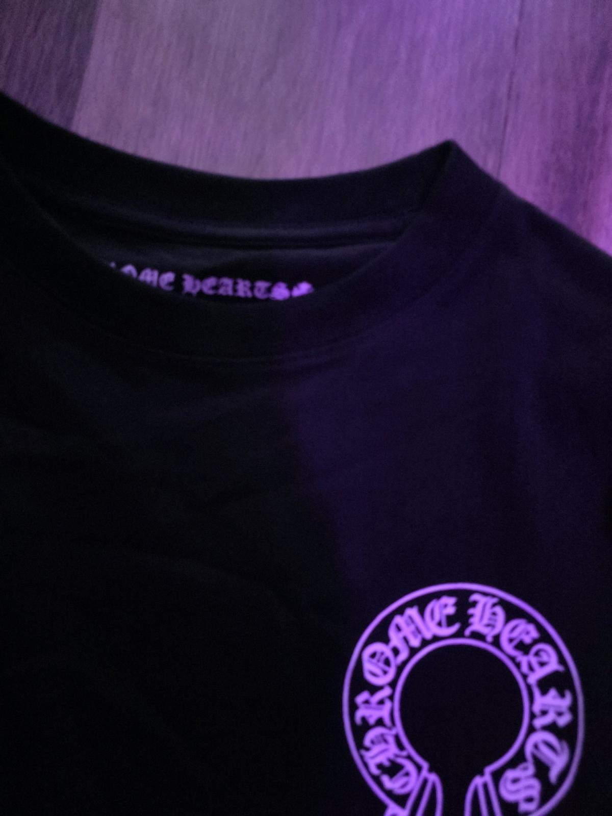 Long sleeve black and white chrome heart long sleeve tee - Atlanta, Georgia - FleaMarketBay