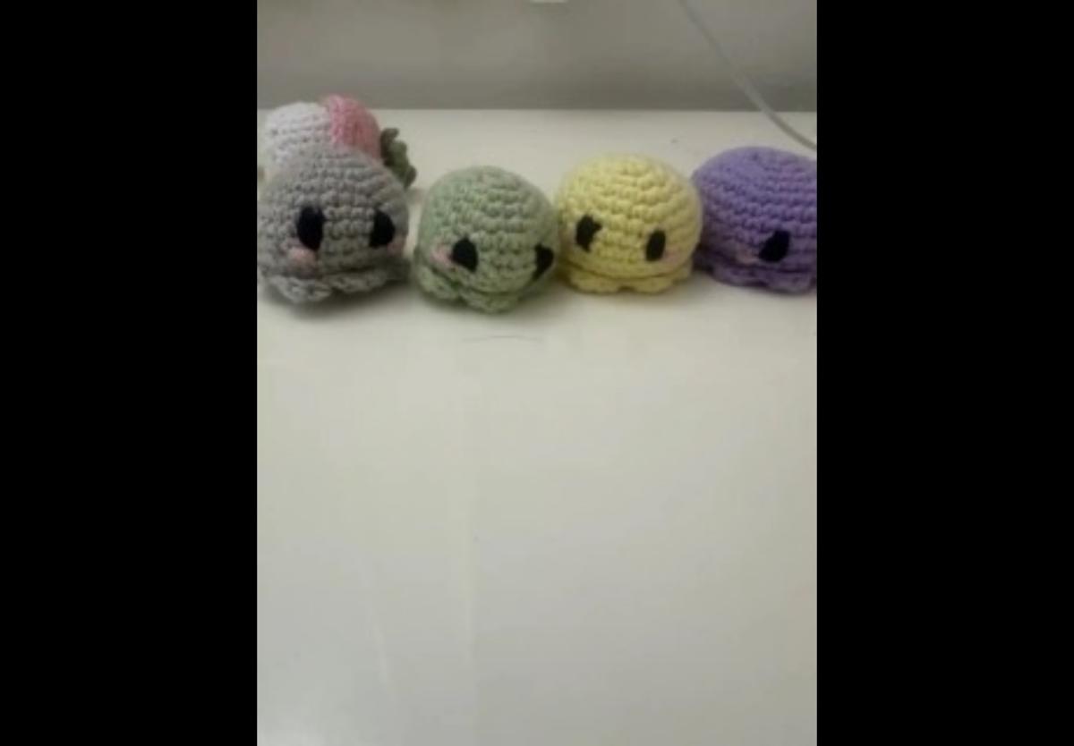 crocheted octopus plush toy it can also be a keychain option - Alicia, Arkansas - FleaMarketBay