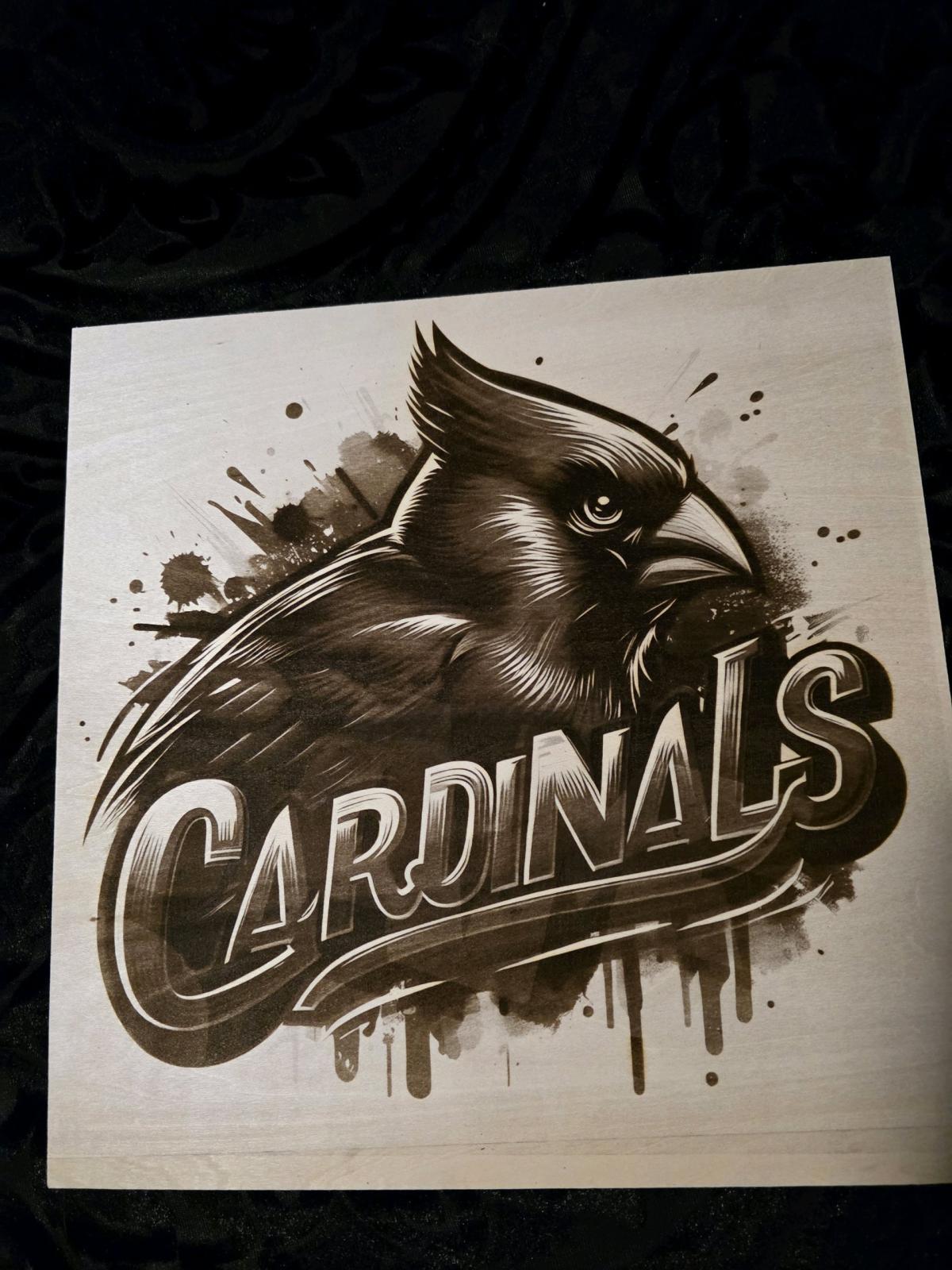 Arizona Cardials laser engraving - Phoenix, Arizona - FleaMarketBay