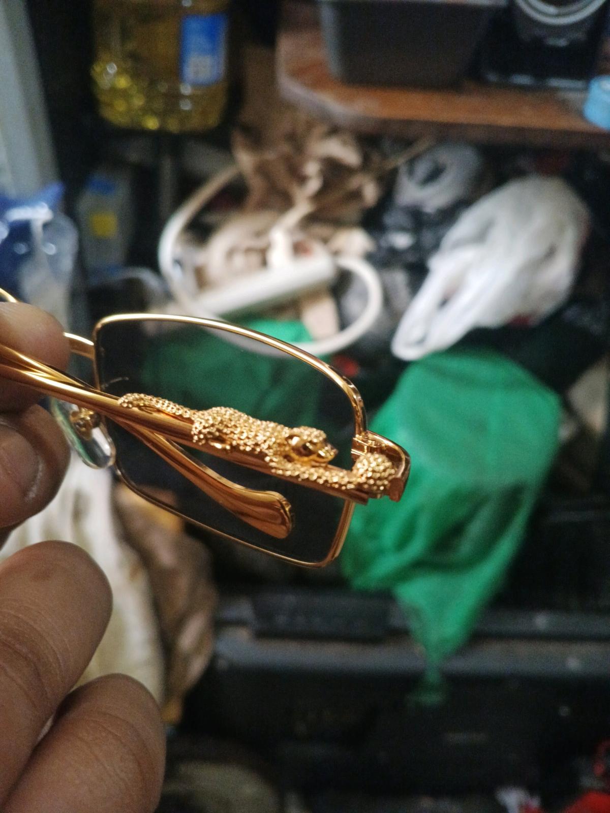 Cartier sunglasses  goldtone  leopard frame - Brooklyn, New York - FleaMarketBay