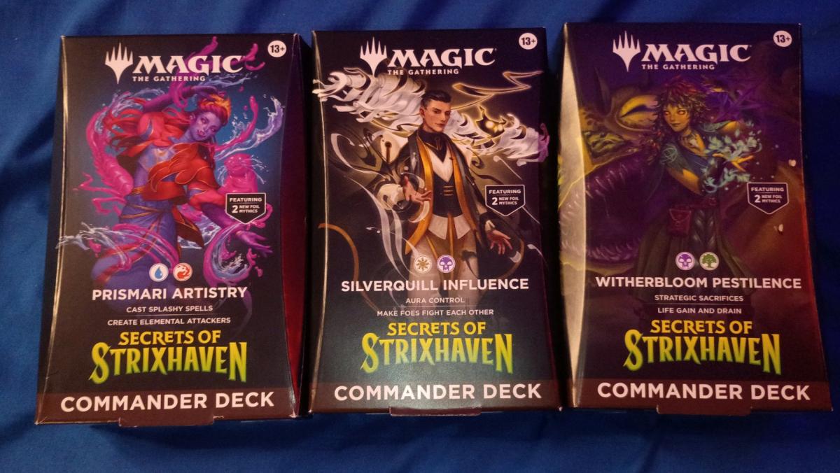 3 secrets of strixhaven commander decks - Adams, Wisconsin - FleaMarketBay