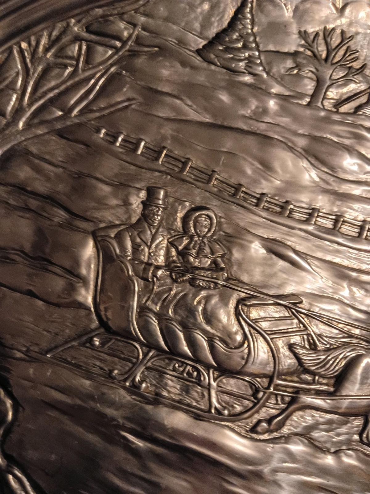 tin Christmas tray - Madison, Indiana - FleaMarketBay