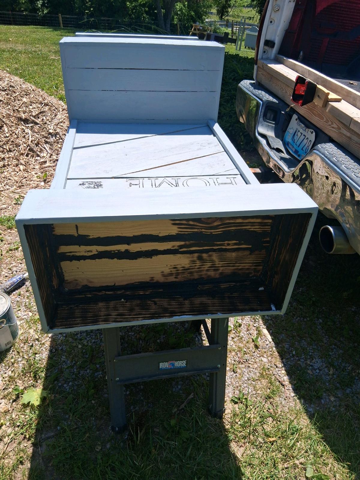 one of a kind flower box and seat all in one handcrafted - Lancaster, Kentucky - FleaMarketBay