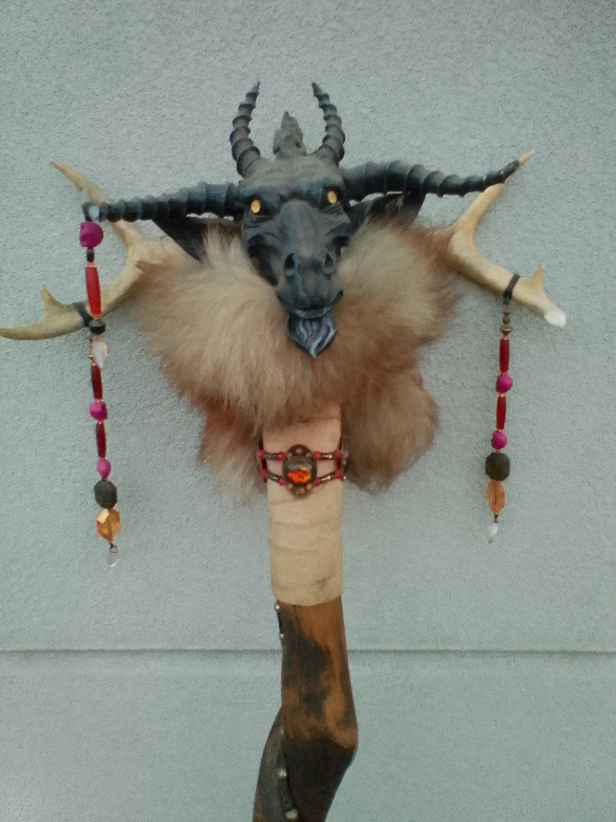 Necro Mancer Staff for Gen Conn or dark fantasy roll playing - Plainfield, Indiana - FleaMarketBay