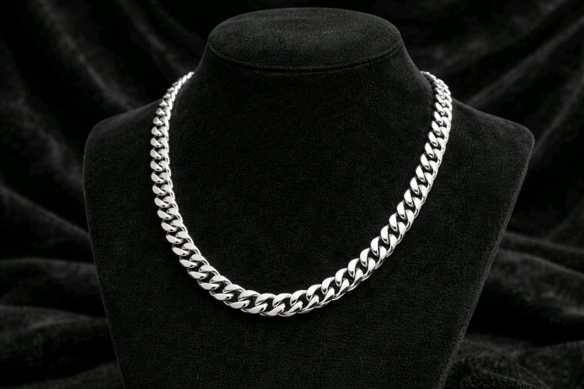 Brand New 9mm 925 Silver Cuban Link Chain 22 Inches Long 925 - Grayson, Georgia - FleaMarketBay