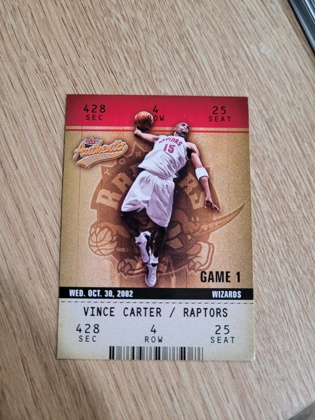 2002 Fleer Vince Carter Card - Easton, Pennsylvania - FleaMarketBay