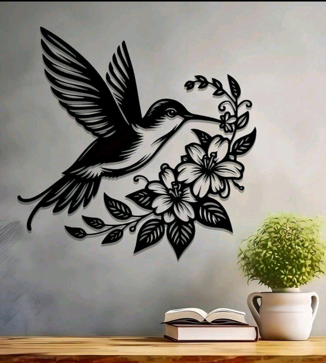 Black Metal Hummingbird Wall Decor - Palm Bay, Florida - FleaMarketBay
