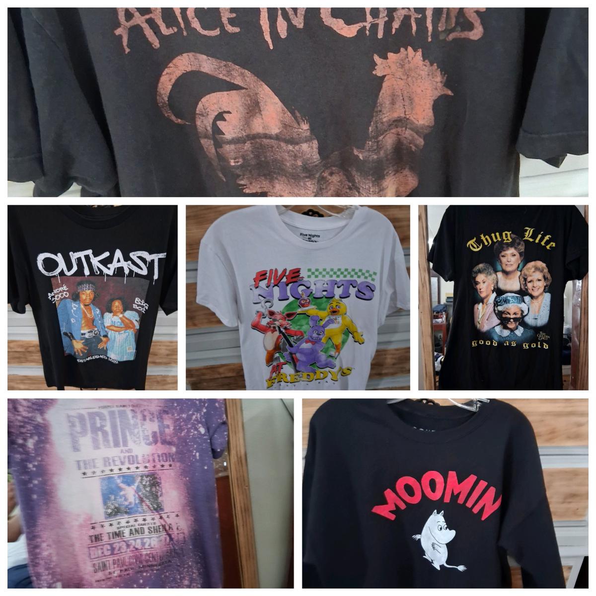 Rockband tshirts - Clarksville, Tennessee - FleaMarketBay