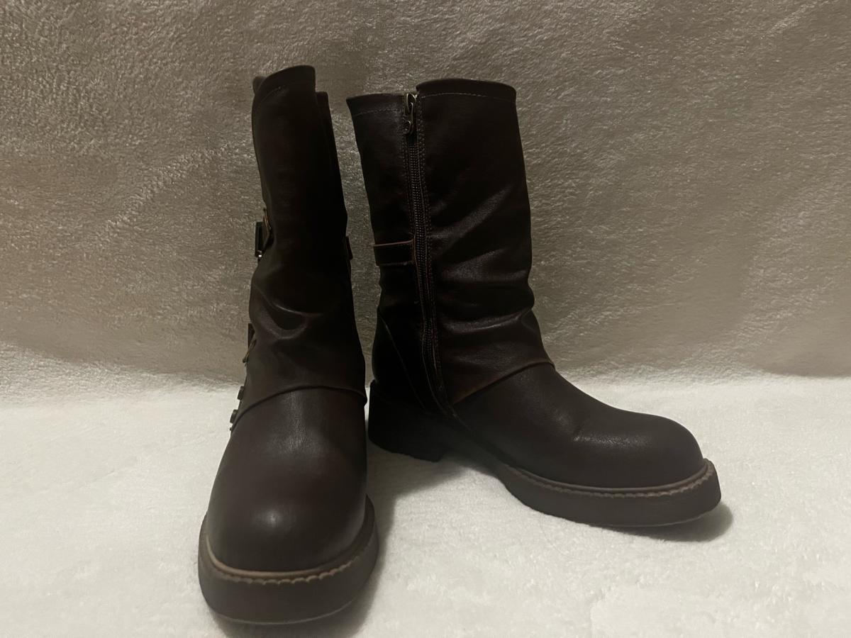 Blowfish Malibu WomensBrown Venice MidCalf BlockHeel Boots - La Habra, California - FleaMarketBay