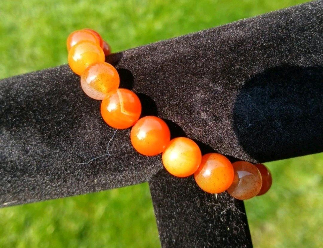 Carnelian Agate Bracelet 85mm - Cheney, Washington - FleaMarketBay
