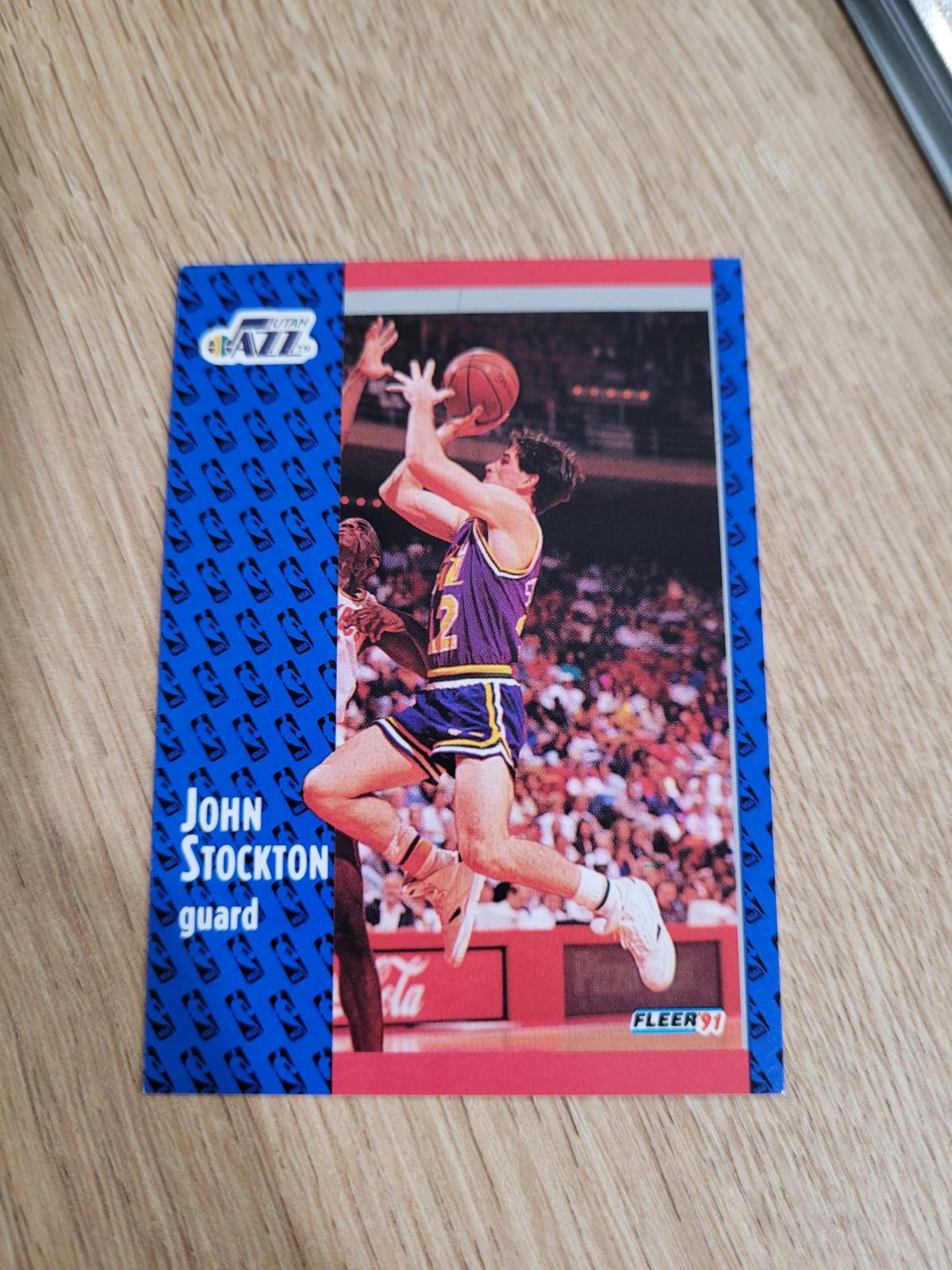 1991 Fleer John Stockton Card - Bethlehem, Pennsylvania - FleaMarketBay